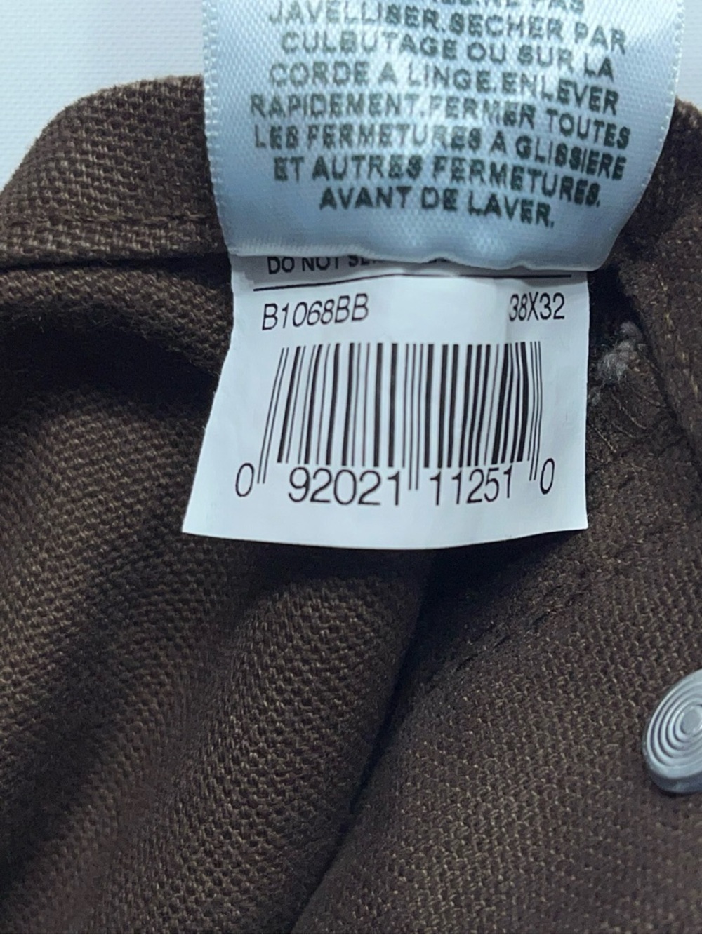 BERNE Double Knee Bib Overalls Mens 38x32 Heavy Weight Canvas Brown Workwear NEW - Picture 10 of 13